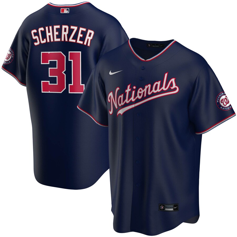 Washington Nationals Player Name Jersey.