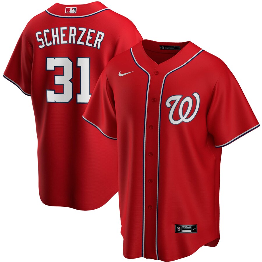 Washington Nationals Player Name Jersey.