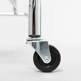 Rolling Basketball Ball Cart Storage Rack, 3 Rows/12 Ball Capacity